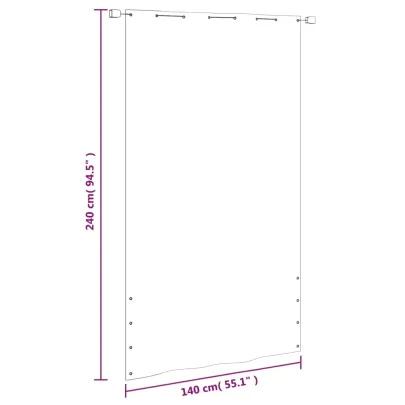 Paravan de Balcon Antracit 140x240 cm - Tesatura Oxford