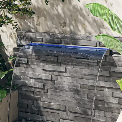 Deversor Cascadă LED RGB 108cm Oțel Inoxidabil | Livrare Gratuită