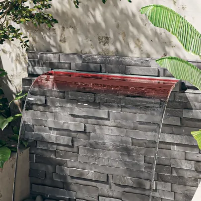 Deversor Cascadă LED RGB 108cm Oțel Inoxidabil | Livrare Gratuită