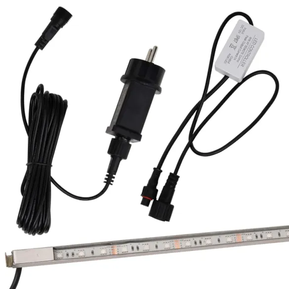 Deversor Cascadă LED RGB 108cm Oțel Inoxidabil | Livrare Gratuită