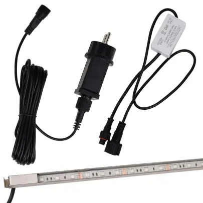 Deversor Cascadă LED RGB 108cm Oțel Inoxidabil | Livrare Gratuită