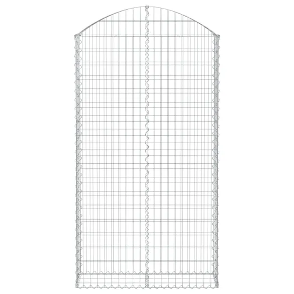 Coș Gabion Arcuit Fier Galvanizat | Barieră Decorativă Grădină