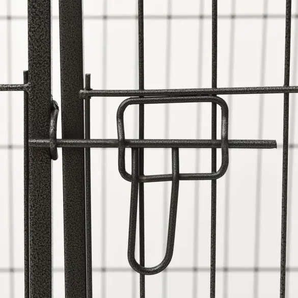 Țarc Căței Oțel - 123x77,5x74,5 cm - Livrare Gratuită