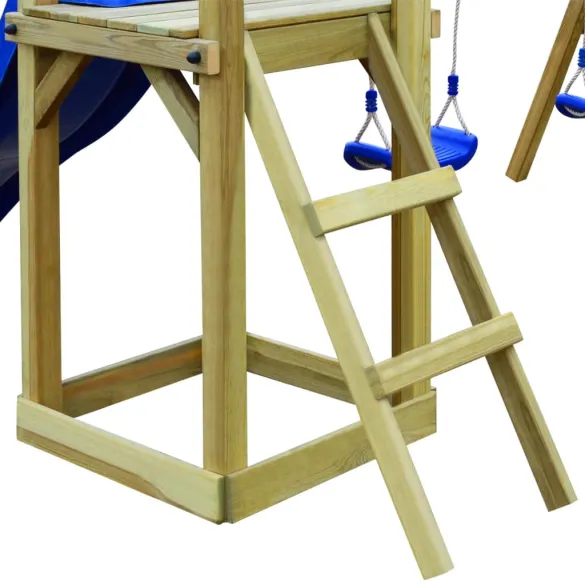 Set Joacă Copii Exterior - Lemn Pin Impregnat - Livrare Gratuită