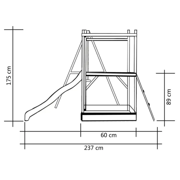 Set Joacă Copii Exterior - Lemn Pin Impregnat - Livrare Gratuită