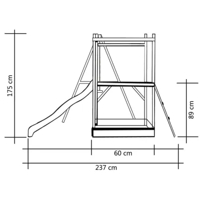 Set Joacă Copii Exterior - Lemn Pin Impregnat - Livrare Gratuită
