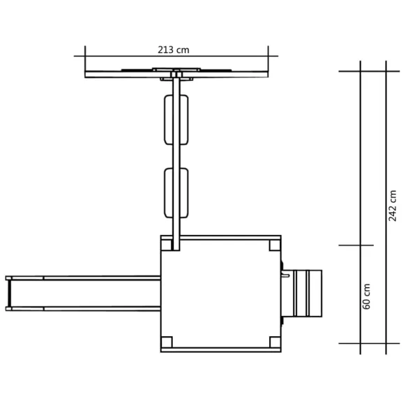 Set Joacă Copii Exterior - Lemn Pin Impregnat - Livrare Gratuită