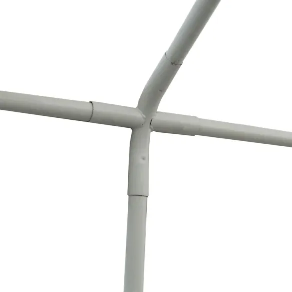 Pavilion Grădină 4x6m, Roșu-Alb, PVC Impermeabil - Livrare Gratuită