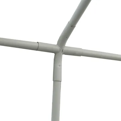 Pavilion Grădină 4x6m, Roșu-Alb, PVC Impermeabil - Livrare Gratuită