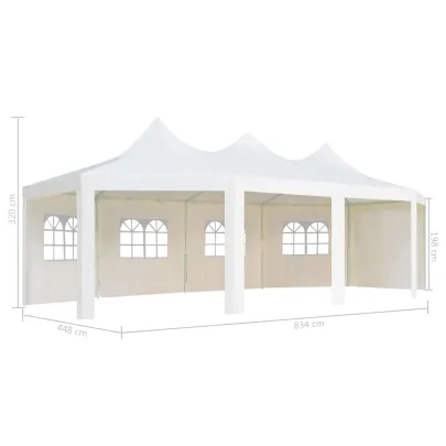 Pavilion Alb pentru Grădină | Rezistent la UV și Apă