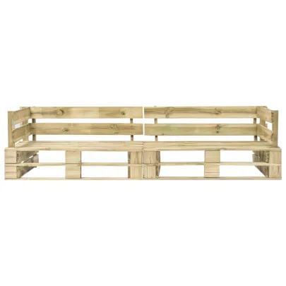 Canapea Grădină 2 Locuri din Paleți Lemn | Livrare Gratuită