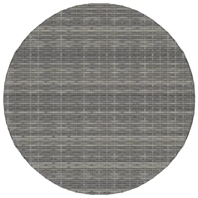 Masă de Grădină Gri Poliratan 70x70 cm - Livrare Gratuită