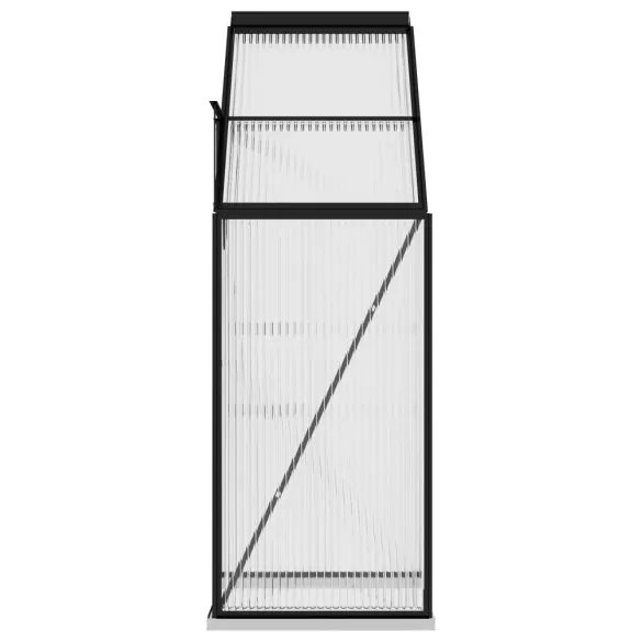 Seră Antracit Aluminiu 1.44m³ - Livrare Gratuită