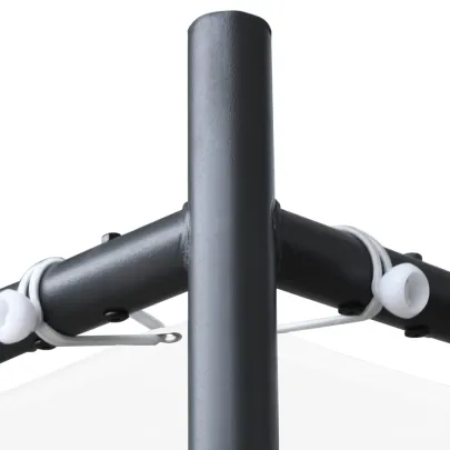 Pavilion Grădină Alb 3x3m - Acoperiș UV Rezistent