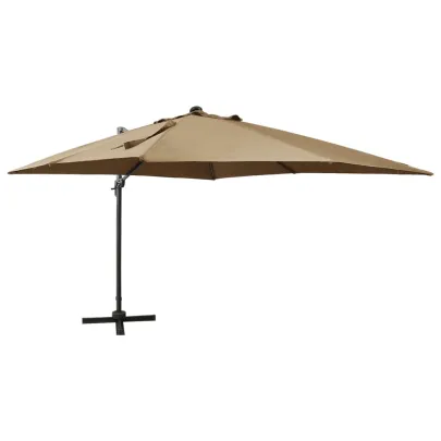 Umbrelă Grădină cu LED-uri și Consolă | 300 cm | Livrare Gratuită