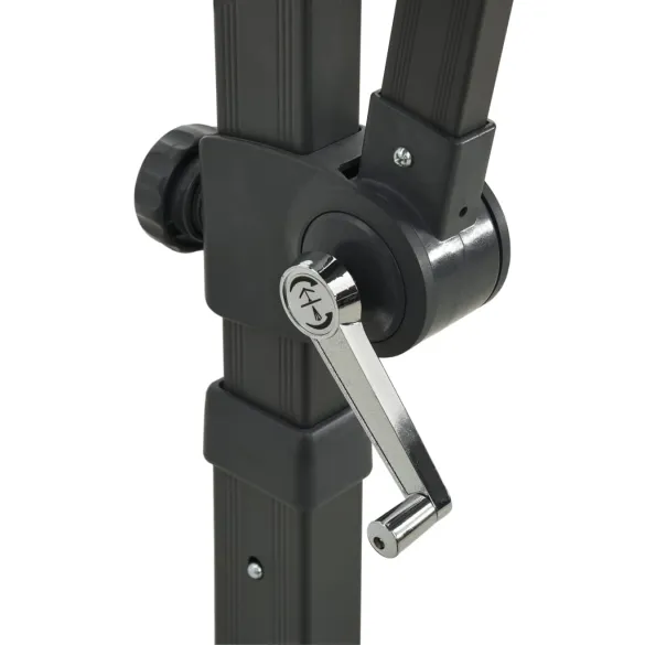 Umbrelă Consolă Dublu Înveliș Antracit 250x250 cm | Livrare Gratuită