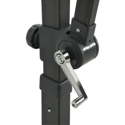 Umbrelă Consolă Dublu Înveliș Antracit 250x250 cm | Livrare Gratuită