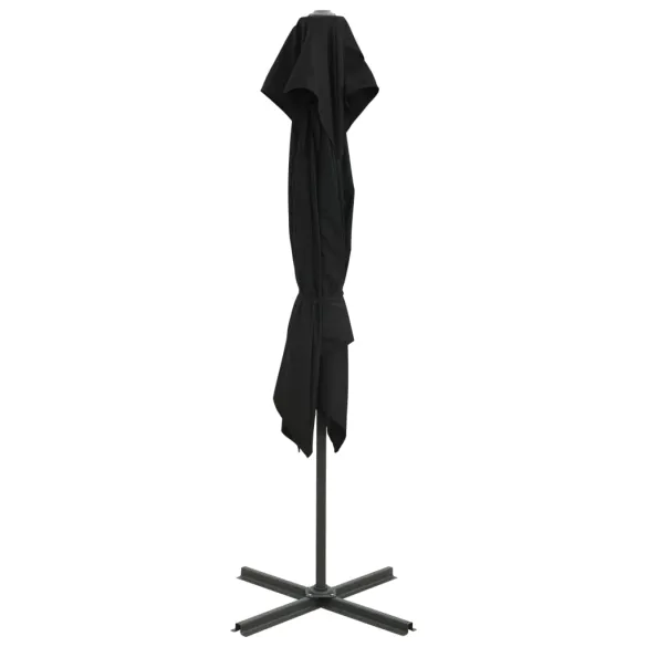 Umbrelă Consolă Dublu Înveliș - Negru 250x250 cm | Livrare Gratuită