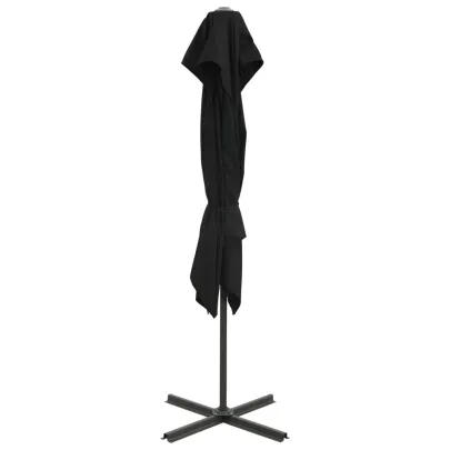 Umbrelă Consolă Dublu Înveliș - Negru 250x250 cm | Livrare Gratuită
