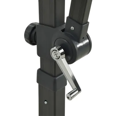 Umbrelă Consolă Dublu Înveliș - Negru 250x250 cm | Livrare Gratuită