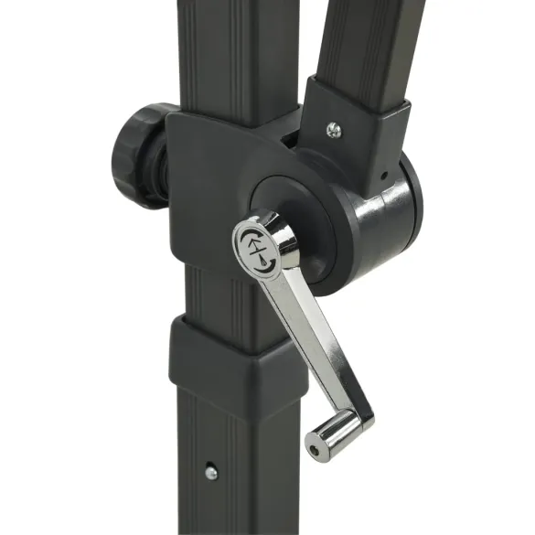 Umbrelă suspendată dublu roșu bordo 250x250 cm - Livrare gratuită