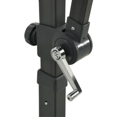 Umbrelă suspendată dublu roșu bordo 250x250 cm - Livrare gratuită