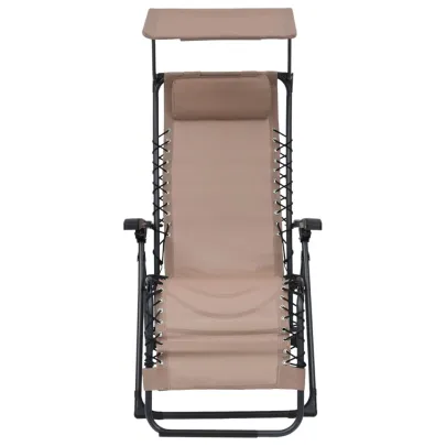 Set 2 Scaune Șezlong Pliabile Gri - Comandă cu Livrare Gratuită