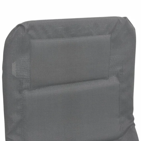 Șezlong Pliant Exterior - Set 2 Bucăți, Gri | Comandă Acum