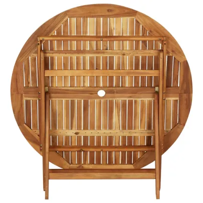 Masă Grădină Pliabilă 120 cm Lemn Acacia | Livrare Gratuită