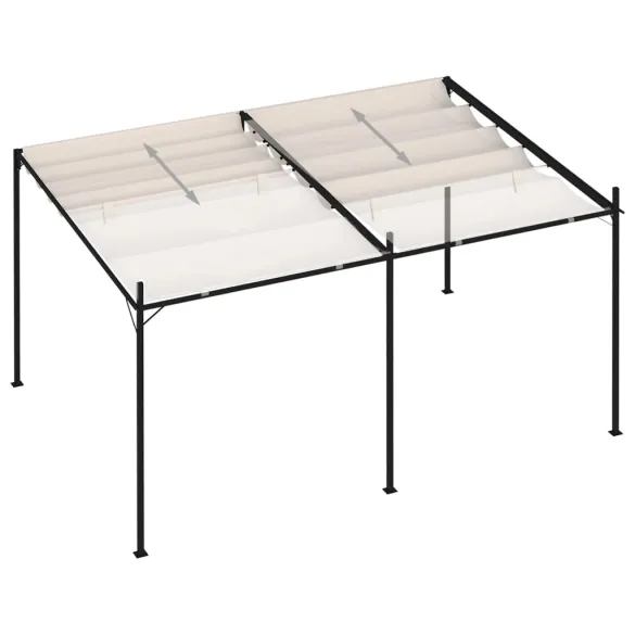 Pavilion Retractabil Crem 4x3m | Livrare Gratuită