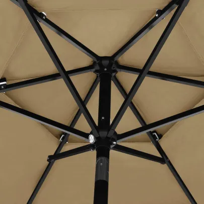 Umbrelă 3 Niveluri Grădină - Aluminiu - 2.5m - Livrare Gratuită