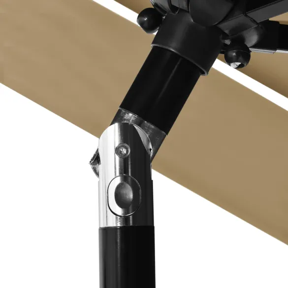 Umbrelă 3 Niveluri Grădină - Aluminiu - 2.5m - Livrare Gratuită