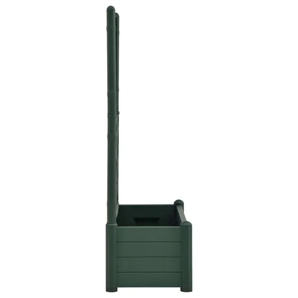 Jardinieră Grădină cu Spalier Verde - 90L PP
