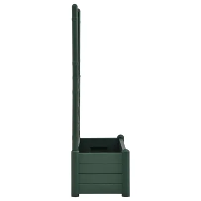 Jardinieră Grădină cu Spalier Verde - 90L PP