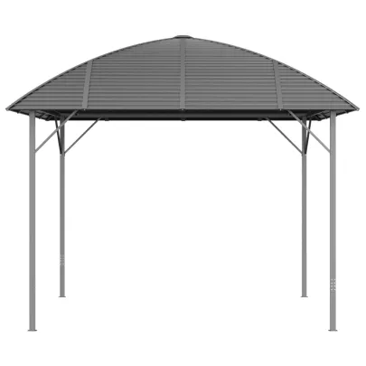 Pavilion Antracit Acoperiș Arcuit 3x3m | Livrare Gratuită