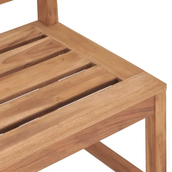 Bancă Grădină Lemn Tec 120 cm - Livrare Gratuită