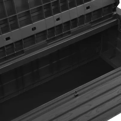 Bancă Grădină cu Depozitare Antracit - Plastic Rezistent