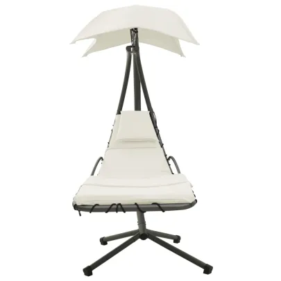 Balansoar Gradina Textil - Crem si Gri - Livrare Gratuita