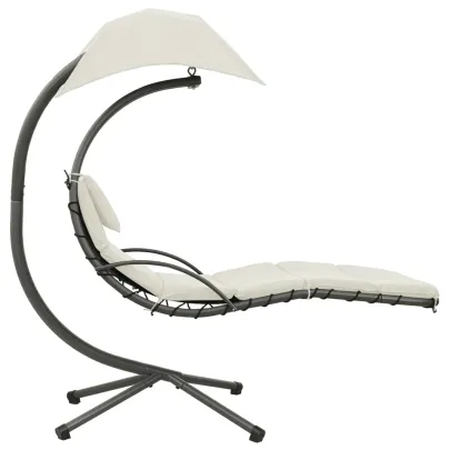 Balansoar Gradina Textil - Crem si Gri - Livrare Gratuita