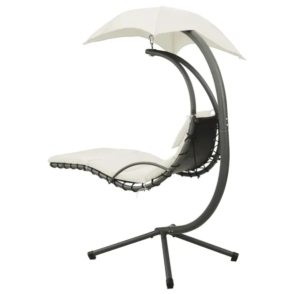 Balansoar Gradina Textil - Crem si Gri - Livrare Gratuita