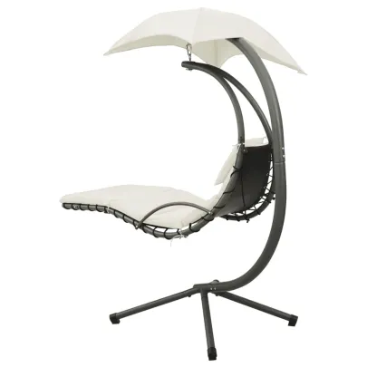 Balansoar Gradina Textil - Crem si Gri - Livrare Gratuita