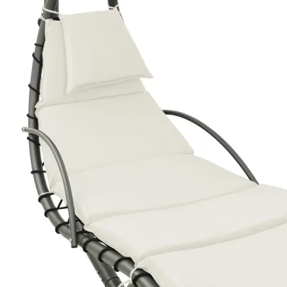 Balansoar Gradina Textil - Crem si Gri - Livrare Gratuita