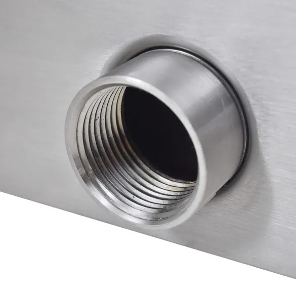 Fântână Piscină Cascadă 110cm Oțel Inoxidabil | Livrare Gratuită