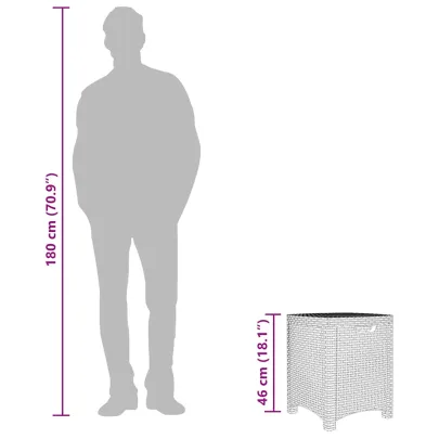 Cutie Depozitare Gradina, Alb, Ratan PP - Livrare Gratuita