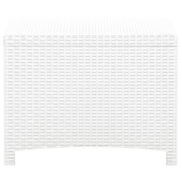 Cutie Depozitare Grădină Albă - Ratan PP - 60x54x41 cm
