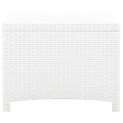 Cutie Depozitare Grădină Albă - Ratan PP - 60x54x41 cm