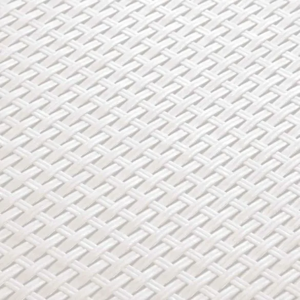 Cutie Depozitare Grădină Albă - Ratan PP - 60x54x41 cm