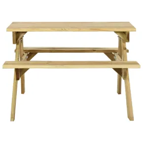 Masă de picnic cu bănci - lemn de pin tratat - Livrare Gratuită 2