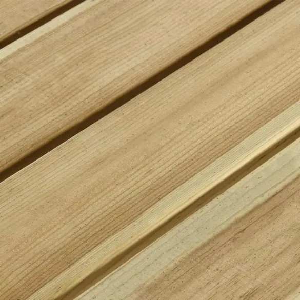 Masă de picnic cu bănci din lemn de pin | Livrare gratuită