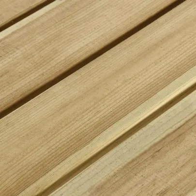 Masă de picnic cu bănci din lemn de pin | Livrare gratuită
